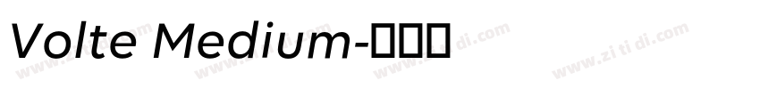 Volte Medium字体转换